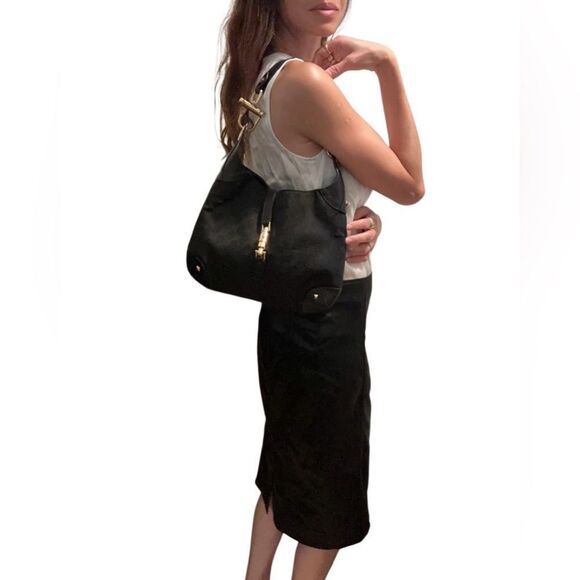 Gucci Black Jackie Hobo with Gold Piston lock - Picture 12 of 12